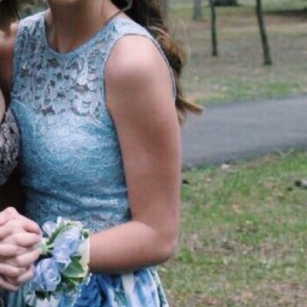 2 piece prom dress